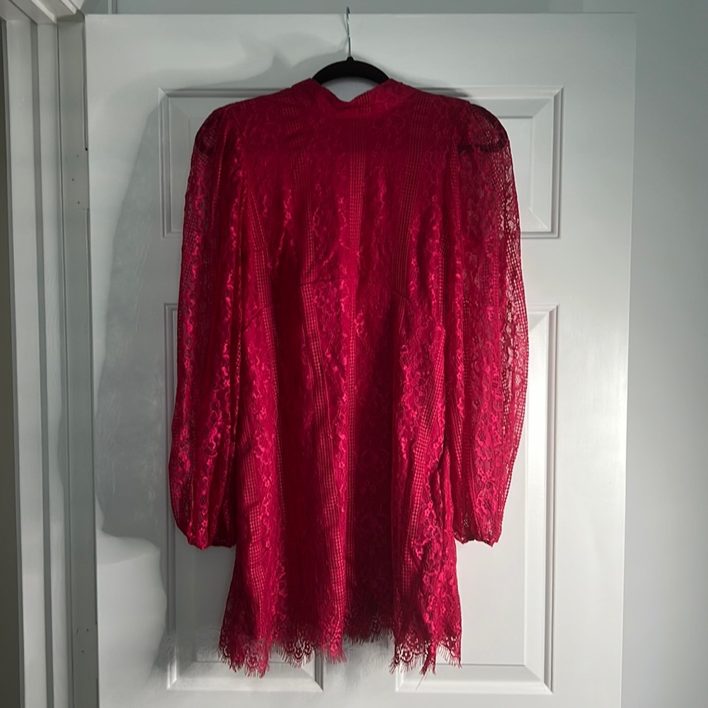 MaEve Pink Lace Dress Size Small